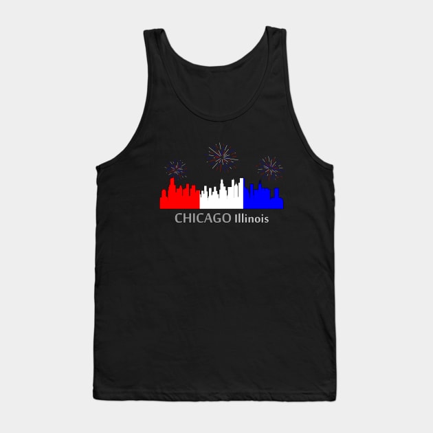 Chicago: A Star-Spangled Spectacle Tank Top by Phygital Fusion